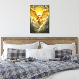 Ascentie van het Licht - Majestueus Engelachtig Ku Canvas Afdruk