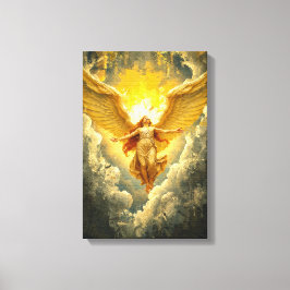 Ascentie van het Licht - Majestueus Engelachtig Ku Canvas Afdruk