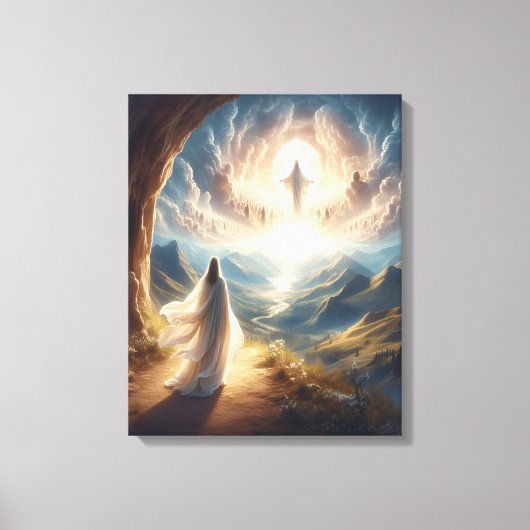 Ascentie vervuld voorbij de Hemelpoort Canvas Afdruk (Voorkant)