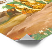 Ascetic Bodhisatta Gotama met de groep van vijf Poster (Hoek)