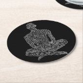 Ascetisch Onderzetter (zwart met grijs) (Gebogen)