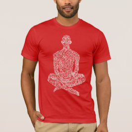 Ascetisch (Rood met Wit) T-shirt