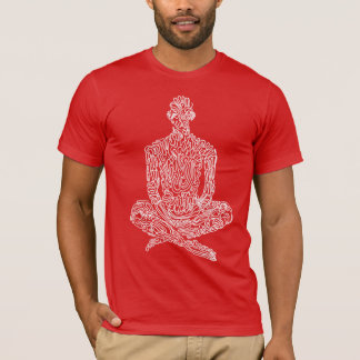 Ascetisch (Rood met Wit) T-shirt