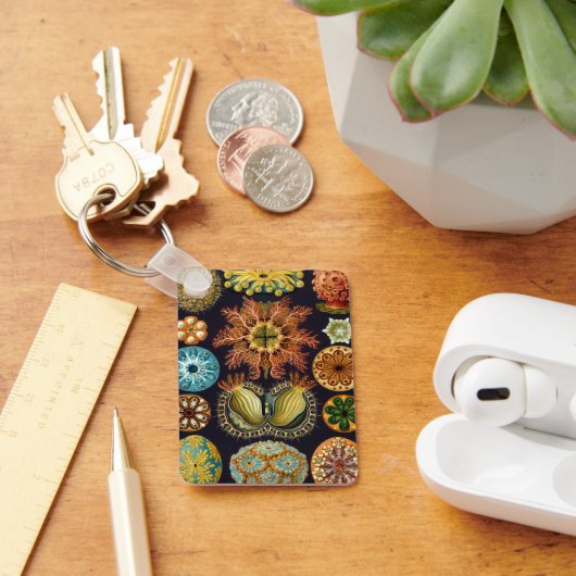 Ascidiae door Ernst Haeckel, Oude Mariene Dieren Sleutelhanger (Bureau)