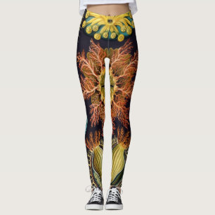 Ascidiae door Ernst Haeckel, Vintage Mariene Diere Leggings