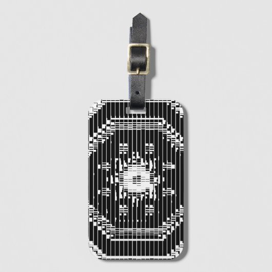 ASCII Art Bagagelabel (Voorkant (verticaal))