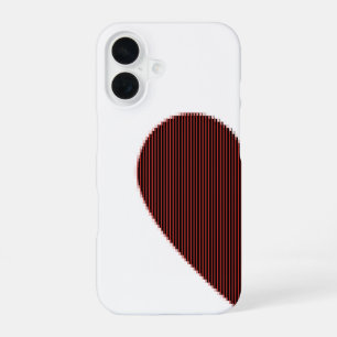 ASCII Art Connectable Heart iPhone 16 Hoesje
