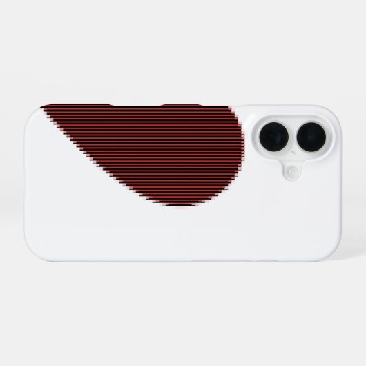 ASCII Art Connectable Heart iPhone 16 Hoesje (Achterkant horizontaal)