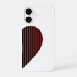 ASCII Art Connectable Heart iPhone 16 Hoesje