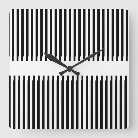 ASCII Art Vierkante Klok (Voorkant)