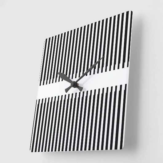 ASCII Art Vierkante Klok (Hoek)