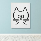 ASCII Cat Canvas Afdruk (Insitu (Houten vloer))