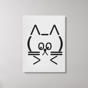ASCII Cat Canvas Afdruk