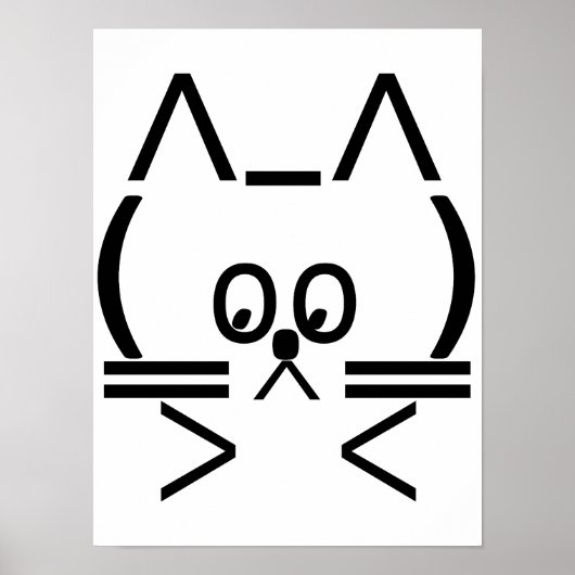ASCII Cat Poster (Voorkant)