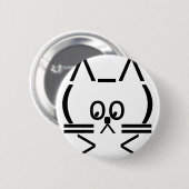 ASCII Cat Ronde Button 5,7 Cm (Voorkant /achterkant)