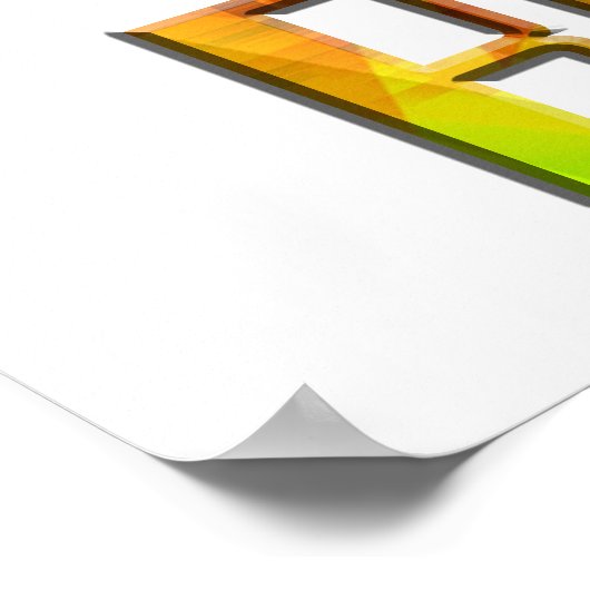 ASCII en Gij ontvangen Poster (Hoek)