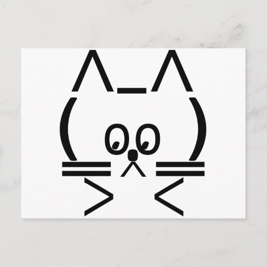 ASCII Kat Briefkaart (Voorkant)