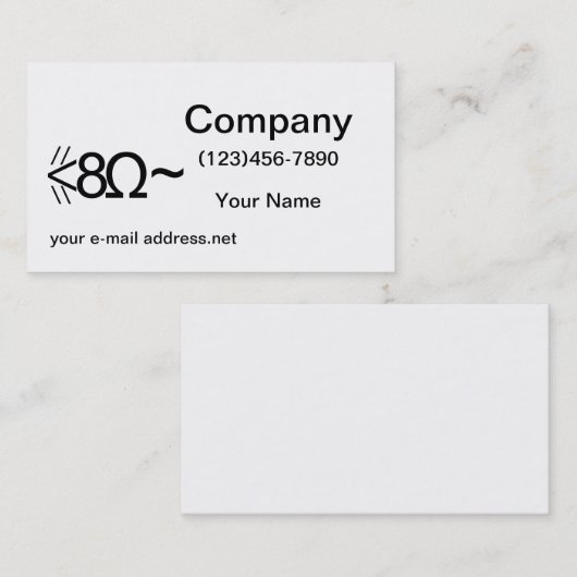 ASCII-muis Visitekaartje (Voorkant / Achterkant)