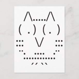 Ascii Owl Briefkaart