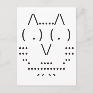 Ascii Owl Briefkaart