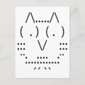 Ascii Owl Briefkaart (Voorkant)