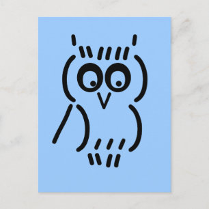 ASCII Owl Briefkaart