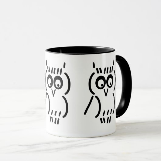 ASCII Owl Mok (Voorkant rechts)