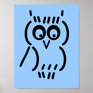 ASCII Owl Poster