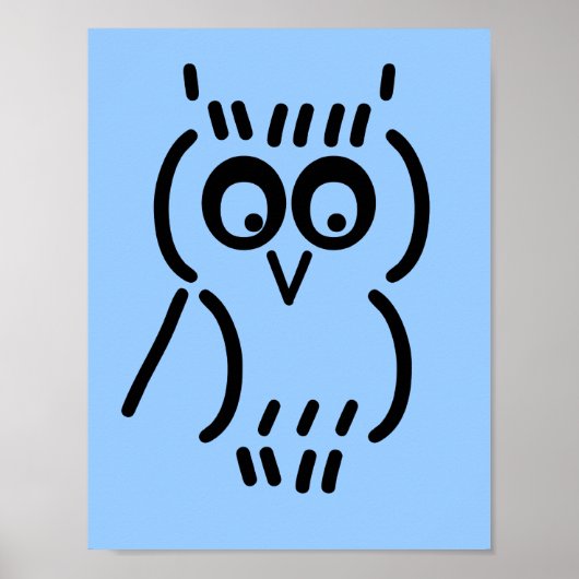 ASCII Owl Poster (Voorkant)