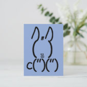 ASCII Rabbit Briefkaart (Staand voorkant)