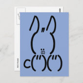 ASCII Rabbit Briefkaart (Voorkant / Achterkant)