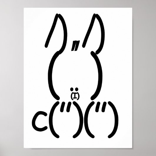 ASCII Rabbit Poster (Voorkant)