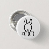 ASCII Rabbit Ronde Button 3,2 Cm (Voorkant /achterkant)