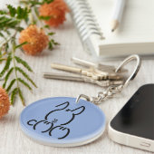 ASCII Rabbit Sleutelhanger (Voorkant Rechts)