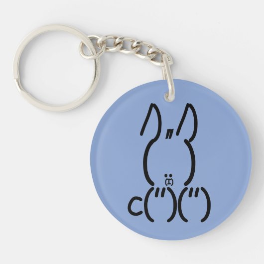 ASCII Rabbit Sleutelhanger (Voorkant)