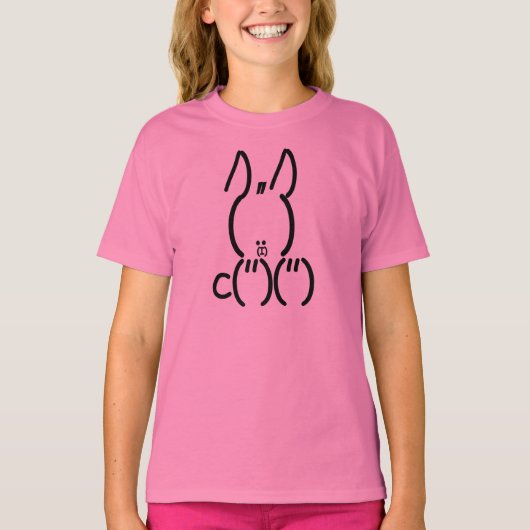 ASCII Rabbit T-shirt (Voorkant)
