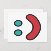 Ascii Smile Briefkaart (Voorkant / Achterkant)