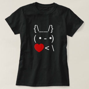ASCII Text Art Bunny Rabbit Terug T-shirt