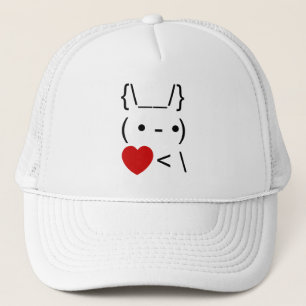 ASCII Text Art Bunny Rabbit Terug Trucker Pet