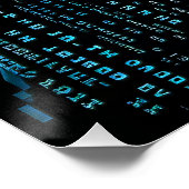 ASCII Vrouw Wetenschapper Perfect Poster (Hoek)