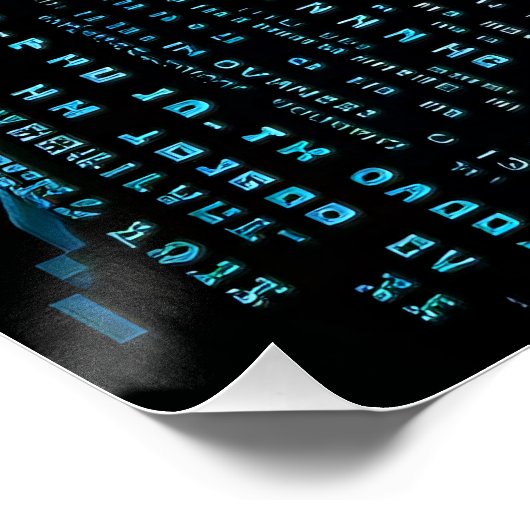 ASCII Vrouw Wetenschapper Perfect Poster (Hoek)