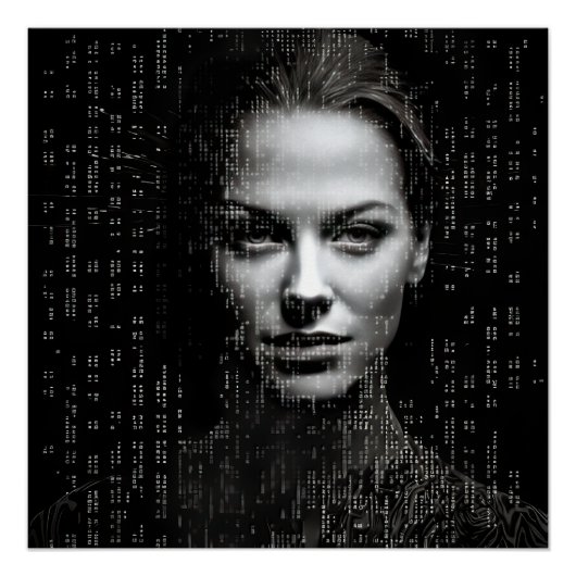 ASCII vrouwelijke wetenschapper Perfect Poster (Voorkant)