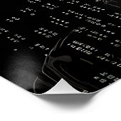ASCII vrouwelijke wetenschapper Perfect Poster (Hoek)