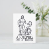 Asclepius Briefkaart (Staand voorkant)