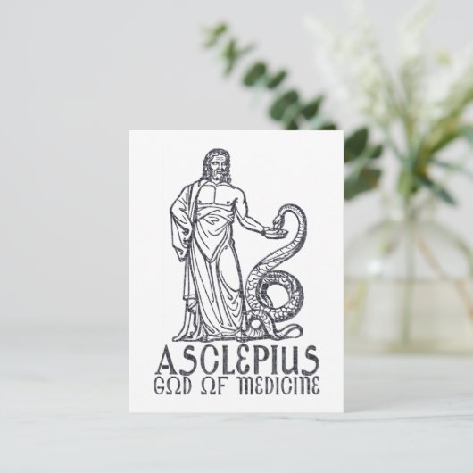 Asclepius Briefkaart (Staand voorkant)