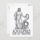 Asclepius Briefkaart (Voorkant / Achterkant)
