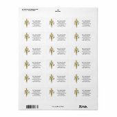Asclepius Classy Noble Medical Elegant Gold Silver Etiket (Full Sheet)
