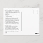 Asclepius God of Healing Postcard Briefkaart (Achterkant)