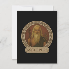 Asclepius God of Healing Postcard Briefkaart