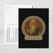 Asclepius God van Genezing Ansichtkaart Briefkaart (Voorkant / Achterkant)